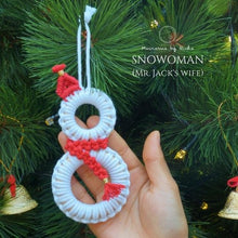 Load image into Gallery viewer, SNOWOMAN - Mister Jack&#39;s Wife - Christmas ornaments
