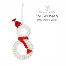 Load image into Gallery viewer, SNOWOMAN - Mister Jack&#39;s Wife - Christmas ornaments
