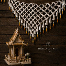 Load image into Gallery viewer, The Elephant Net Thai Chandelier - Spirit House - Macrame by Nicha
