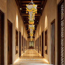 Load image into Gallery viewer, The Siamese Sunbeam - Thai Spa Decorations - โคมระย้าไทย - เครื่องแขวนไทย - Thai Decoration - Macrame by Nicha
