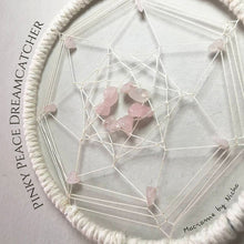 Load image into Gallery viewer, THE PINKY PEACE DREAMCATCHER - ROOM DECOR
