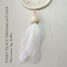 Load image into Gallery viewer, THE PINKY PEACE DREAMCATCHER - ROOM DECOR
