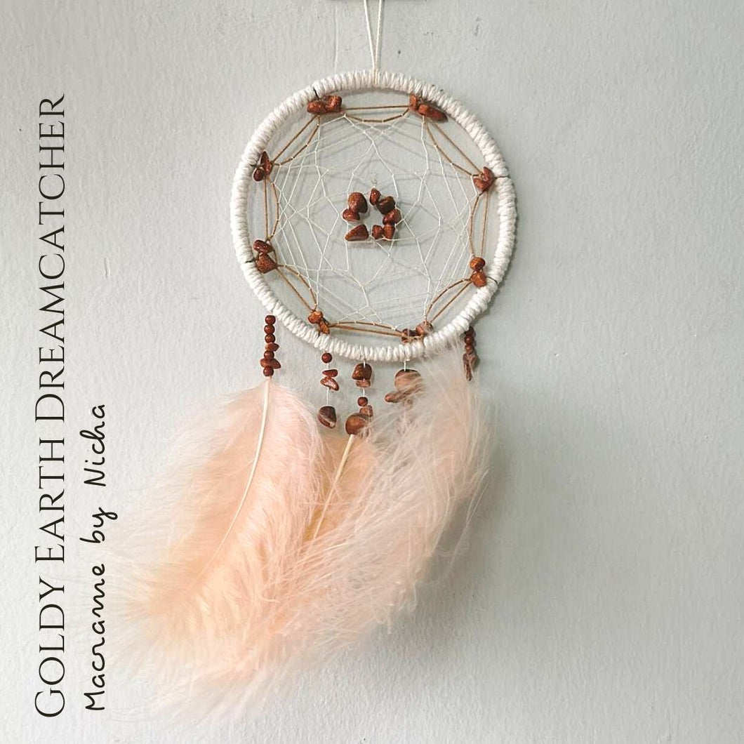 THE GOLDY EARTH DREAMCATCHER - ROOM DECOR