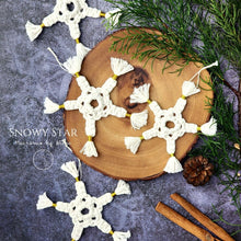 Load image into Gallery viewer, THE SNOWY STAR - SNOWFLAKES - CHRISTMAS ORNAMENTS &amp; DECORATIONS
