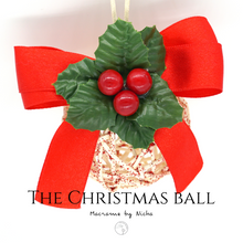 Load image into Gallery viewer, THE CHRISTMAS BALL - ลูกบอลคริสต์มาสสีเงิน - ของตกแต่งคริสต์มาส - Christmas Baubles - Macrame by Nicha
