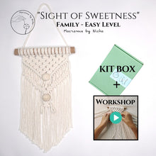 Load image into Gallery viewer, DIY KIT &quot;Sight of Sweetness&quot; + WORKSHOP - Adults &amp; Kids - Macrame
