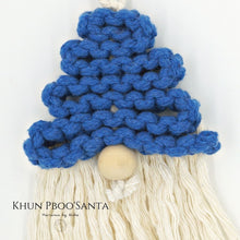 Load image into Gallery viewer, ซานตาครอส- ของตกแต่งคริสต์มาส - Macrame by Nicha - Christmas decoration BLUE2
