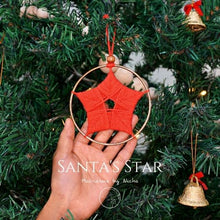Load image into Gallery viewer, SANTA&#39;S STAR - SANTA CLAUS PENDANT - CHRISTMAS DECORATIONS
