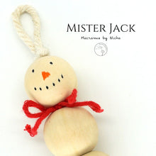 Load image into Gallery viewer, Mister Jack - Snowman - Christmas decorations - ซานตาครอส- ตกแต่งต้นคริสต์มาส - Macrame by Nicha - ซื้อของออนไลน์    
