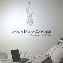 Load image into Gallery viewer, MOON DREAMCATCHER - ตาข่ายดักฝัน พระจันทร์ - The Crescent Moon dream catcher7
