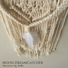 Load image into Gallery viewer, MOON DREAMCATCHER - ตาข่ายดักฝัน พระจันทร์ - The Crescent Moon dream catcher6
