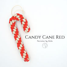 โหลดรูปภาพลงในเครื่องมือใช้ดูของ Gallery Red Candy Cane - Christmas decorations - ซานตาครอส- ตกแต่งต้นคริสต์มาส - Macrame by Nicha - ซื้อของตกแต่งคริสต์มาส
