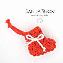 โหลดรูปภาพลงในเครื่องมือใช้ดูของ Gallery Santa&#39;Sock - ถุงเท้าคริสต์มาส - Christmas stocks- ของตกแต่งคริสต์มาส - Macrame by Nicha - Christmas decoration
