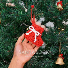 โหลดรูปภาพลงในเครื่องมือใช้ดูของ Gallery SANTA&#39;SOCK - ถุงเท้าซานต้า- ของตกแต่งคริสต์มาส
