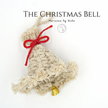 Load image into Gallery viewer, Chritmas bell - ระฆังและกระดิ่ง - ของตกแต่งคริสต์มาส - Macrame by Nicha - Christmas decoration
