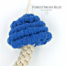 โหลดรูปภาพลงในเครื่องมือใช้ดูของ Gallery Forest&#39;Mush - เห็ดป่า - ของตกแต่งคริสต์มาส - Macrame by Nicha - Christmas decoration BLUE
