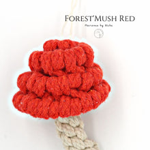 Load image into Gallery viewer, Forest&#39;Mush - เห็ดป่า - ของตกแต่งคริสต์มาส - Macrame by Nicha - Christmas decoration RED
