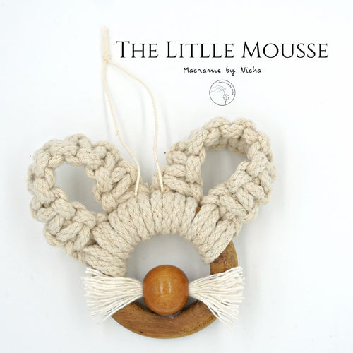 The Little Mouse- หนูตัวน้อย - ของตกแต่งคริสต์มาส - Macrame by Nicha - Christmas decoration